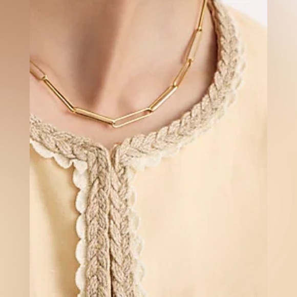 NWT J.Crew Cropped Linen Lady Jacket Raffia Woven Buff Clay Beige 14 - Picture 11 of 12